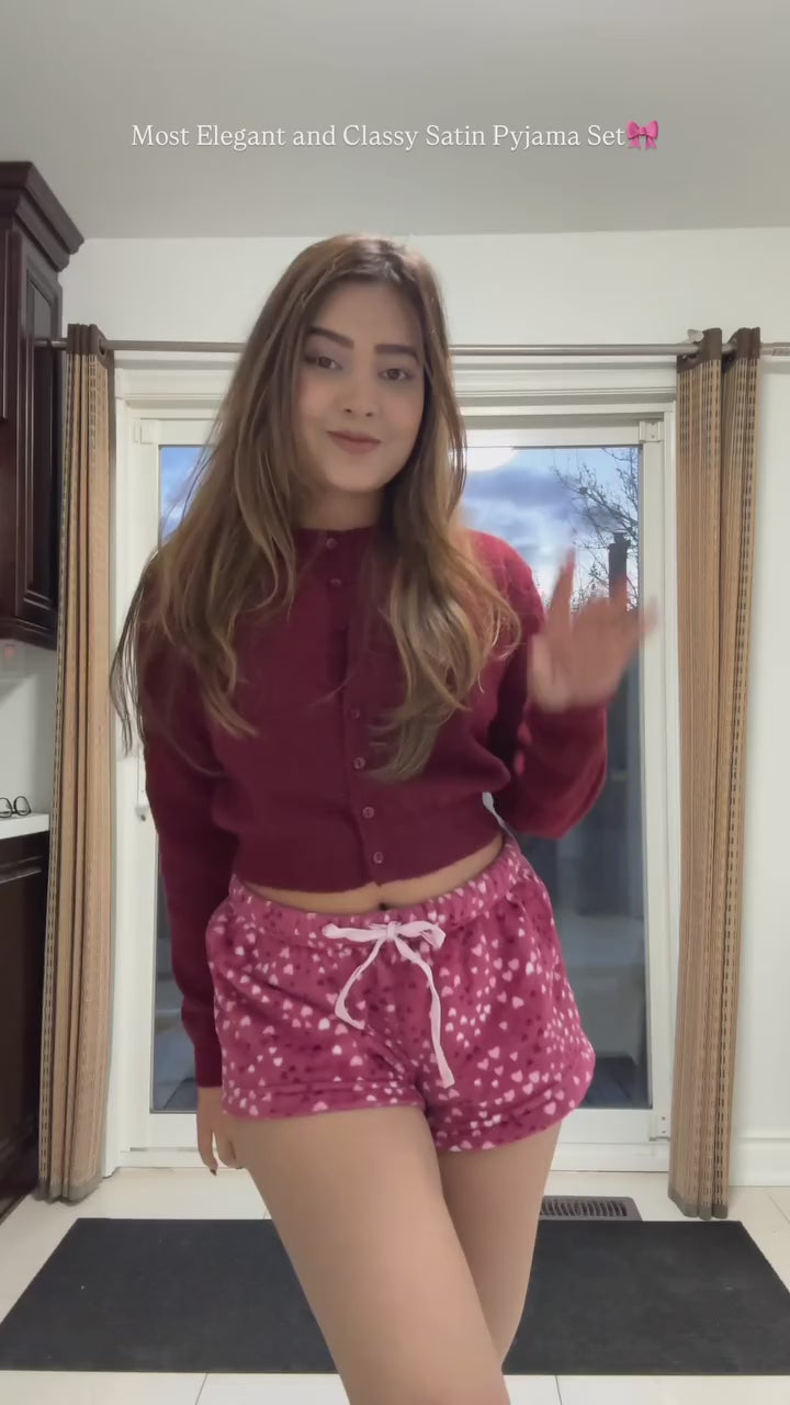 Bamboo Black Long sleeve + Long Pants with Wide Neck pajama sets